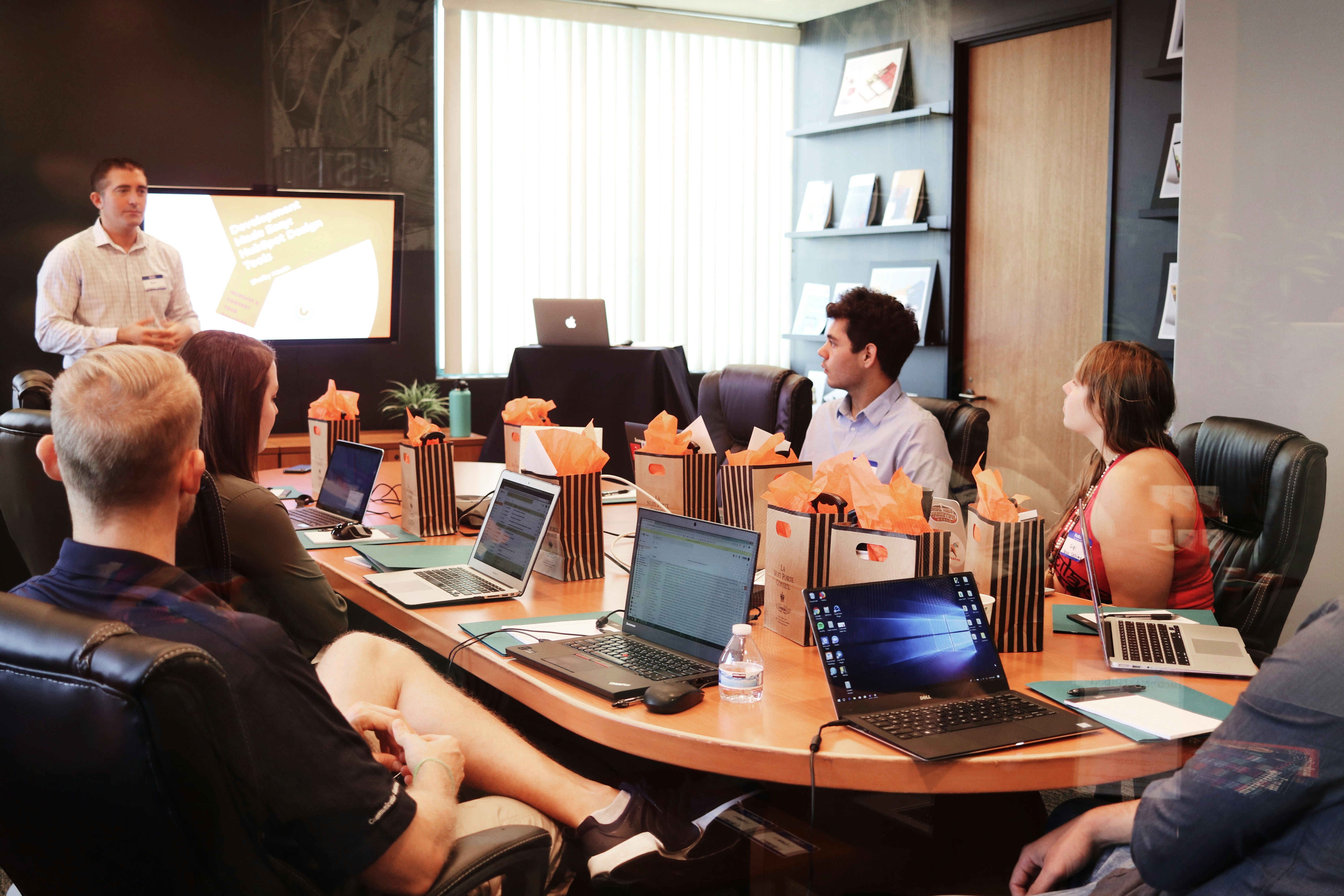 People in conference room in a meeting